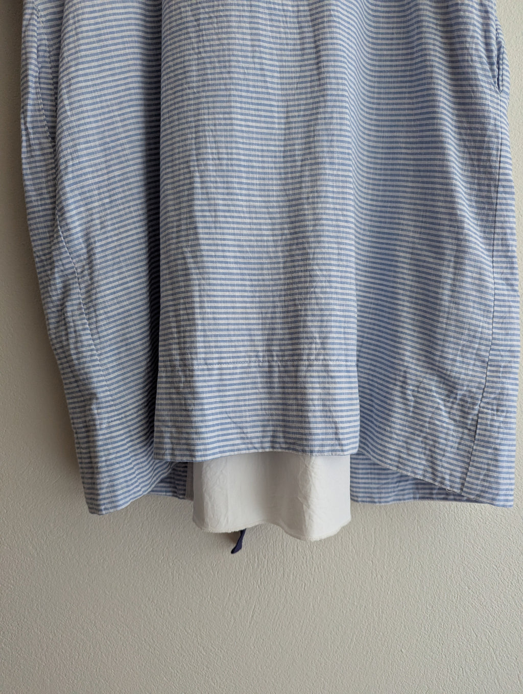 Cooper Blue Stripe Lace-up Dress