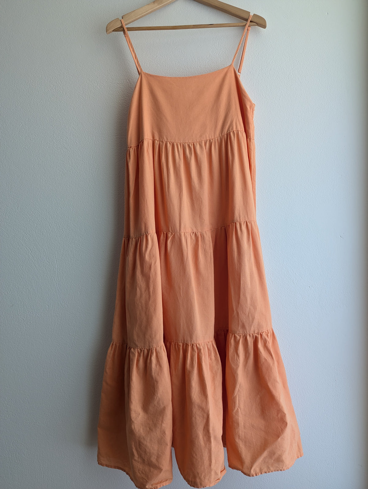 Charlie Holiday Tiered Linen Cotton Maxi Dress