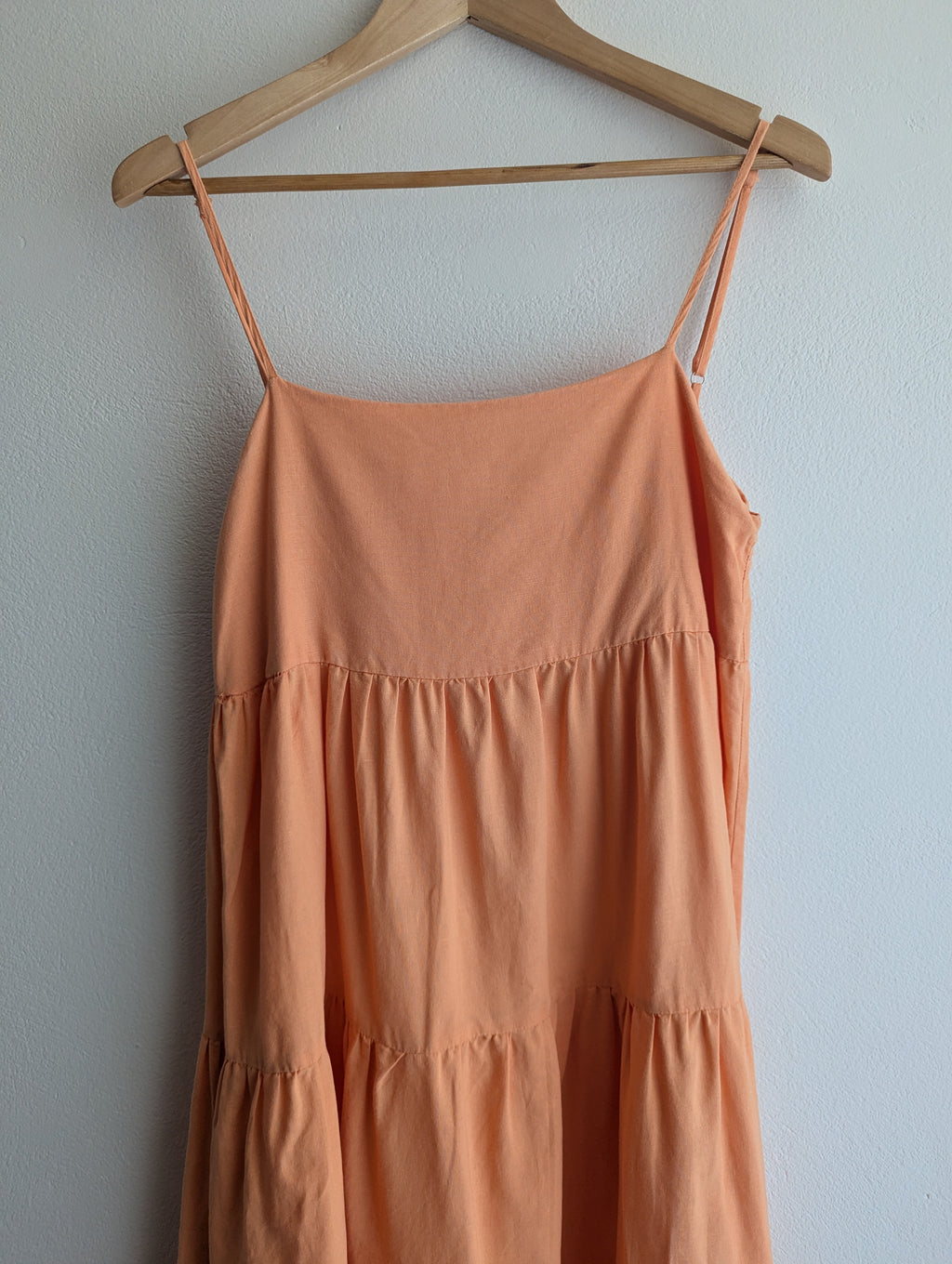 Charlie Holiday Tiered Linen Cotton Maxi Dress
