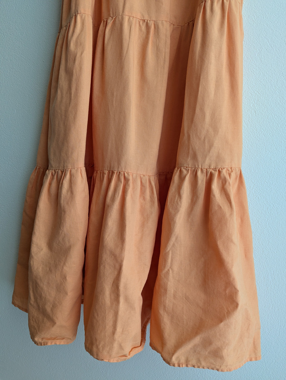 Charlie Holiday Tiered Linen Cotton Maxi Dress