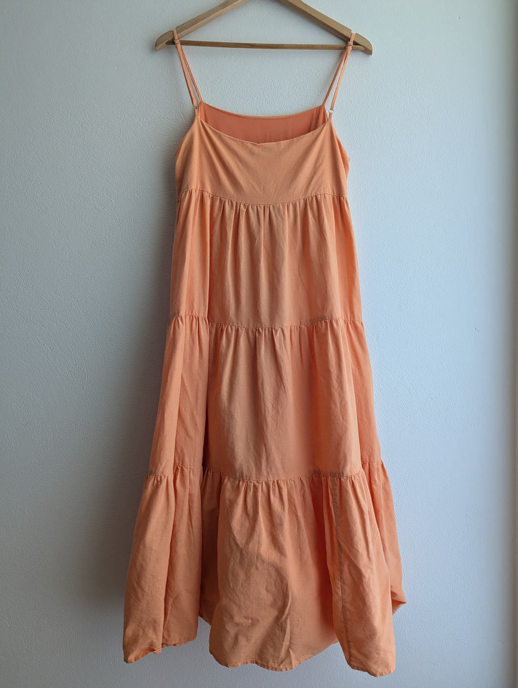 Charlie Holiday Tiered Linen Cotton Maxi Dress