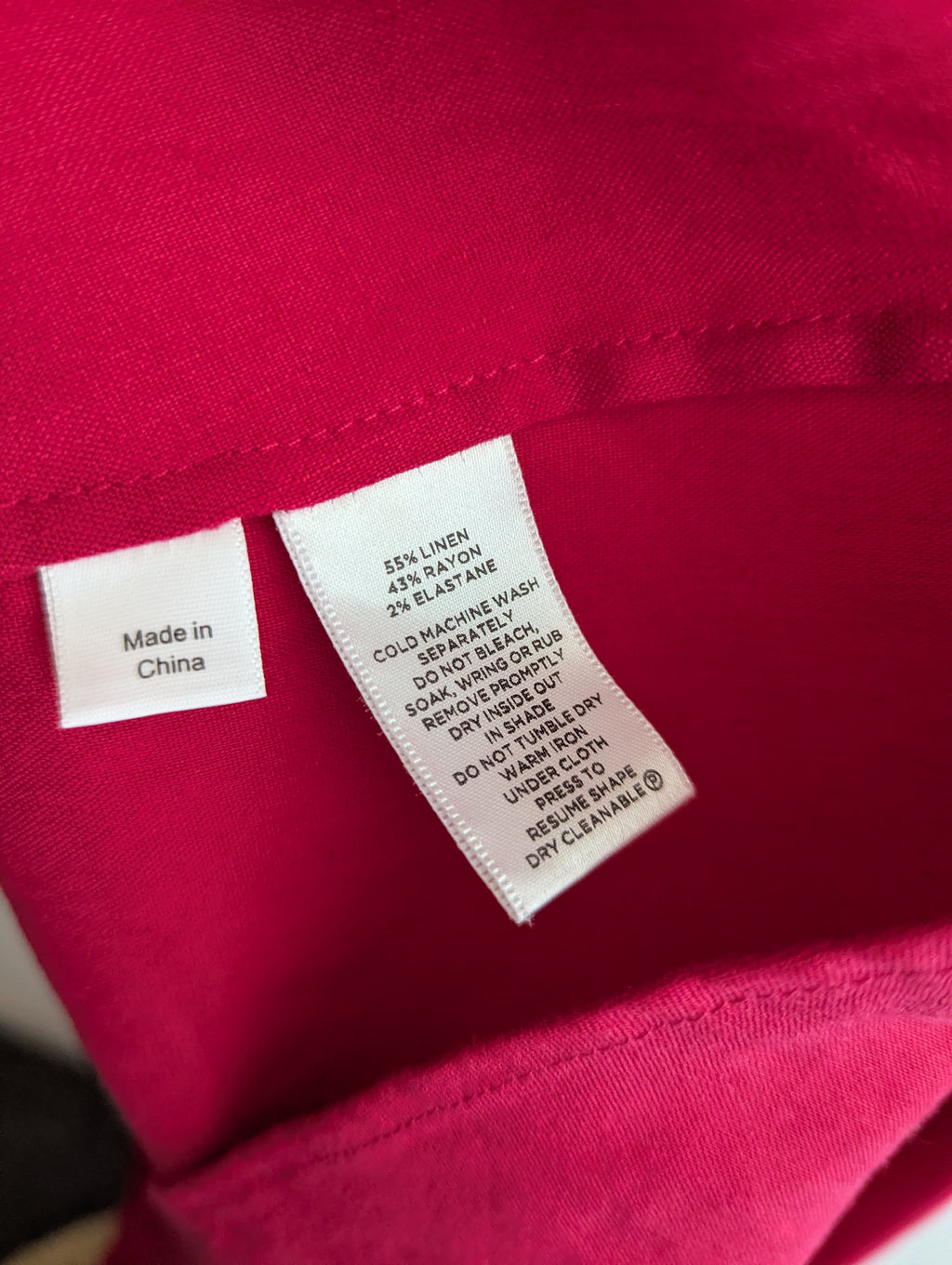 Sportscraft Pink Linen-Blend Wrap Dress