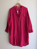 Sportscraft Magenta Linen Shirt Dress