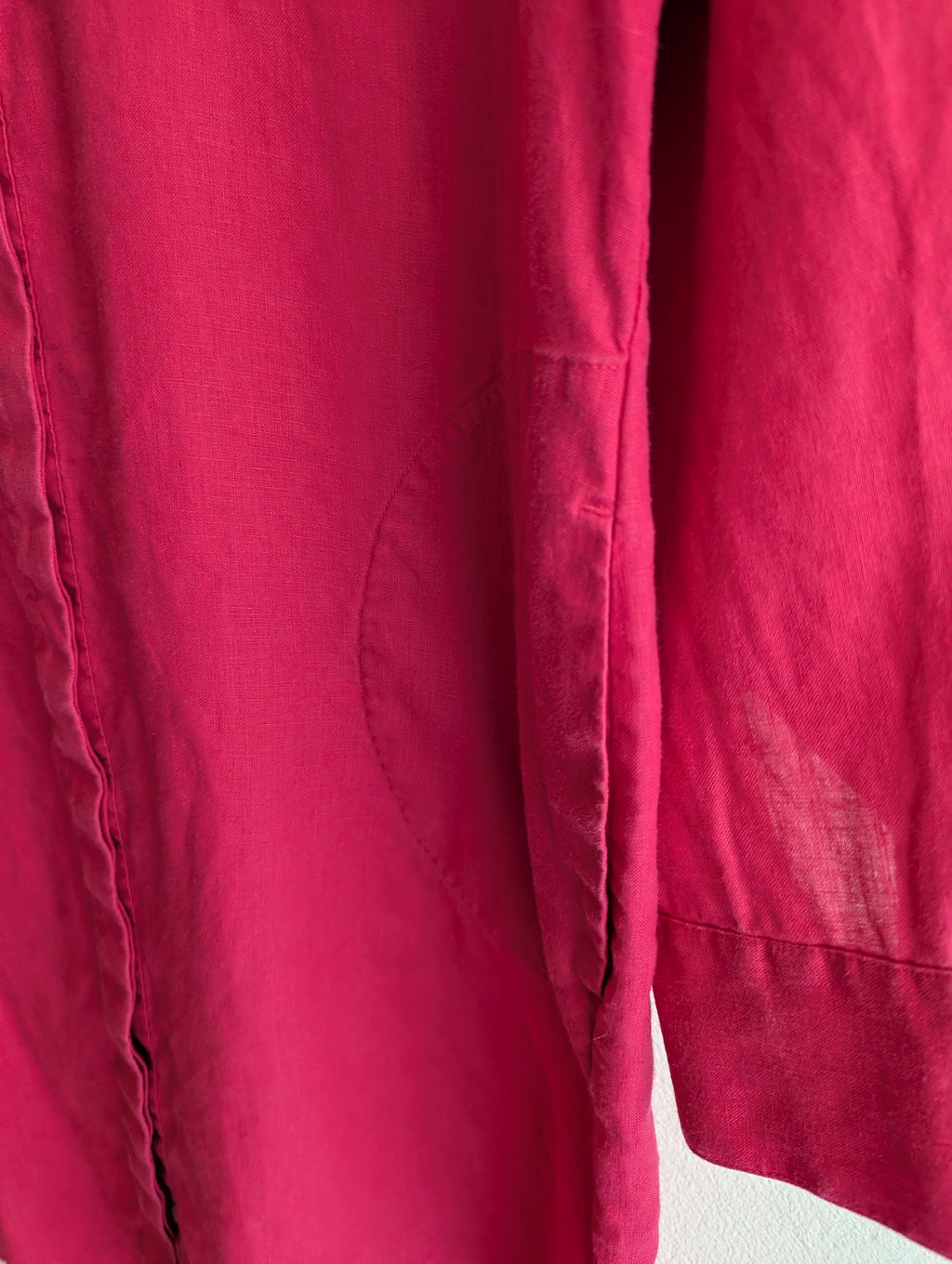 Sportscraft Magenta Linen Shirt Dress