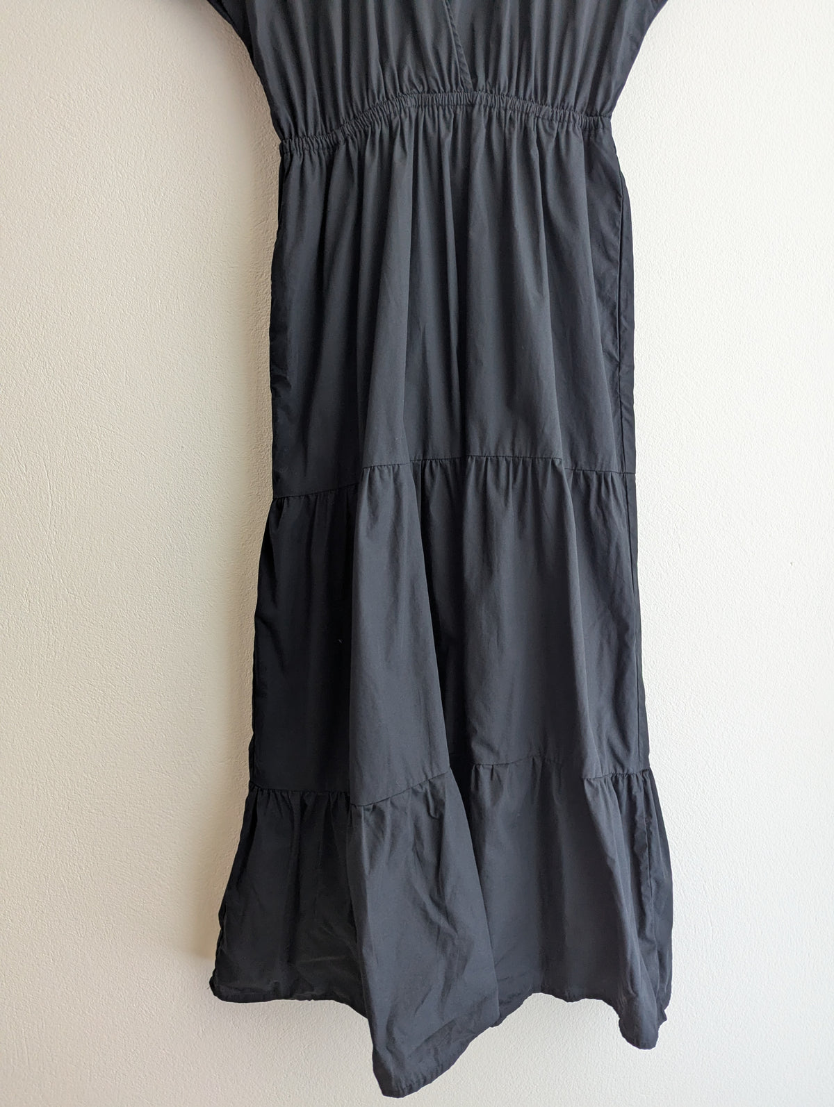 Zara Black Cotton Maxi Dress