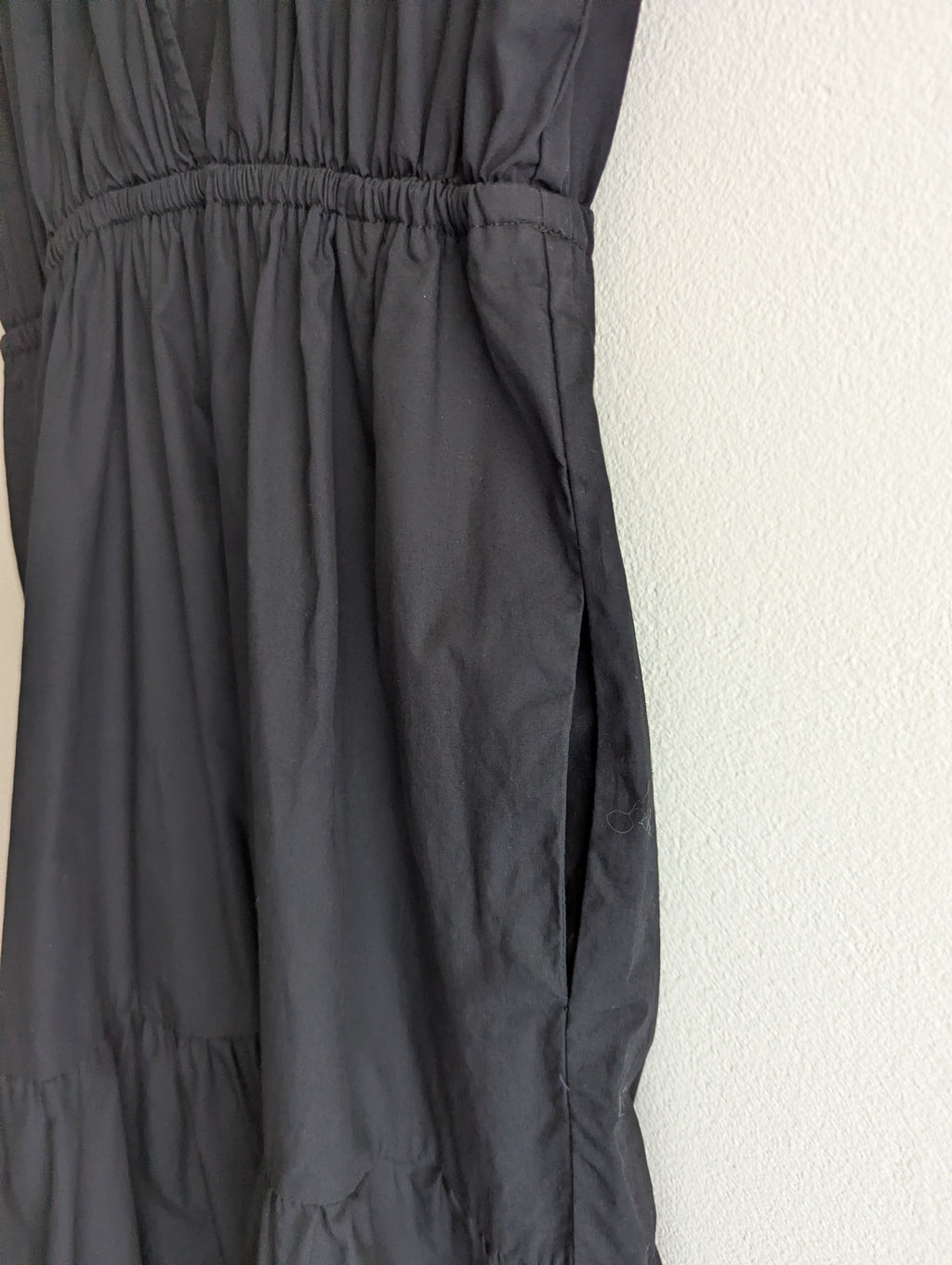Zara Black Cotton Maxi Dress