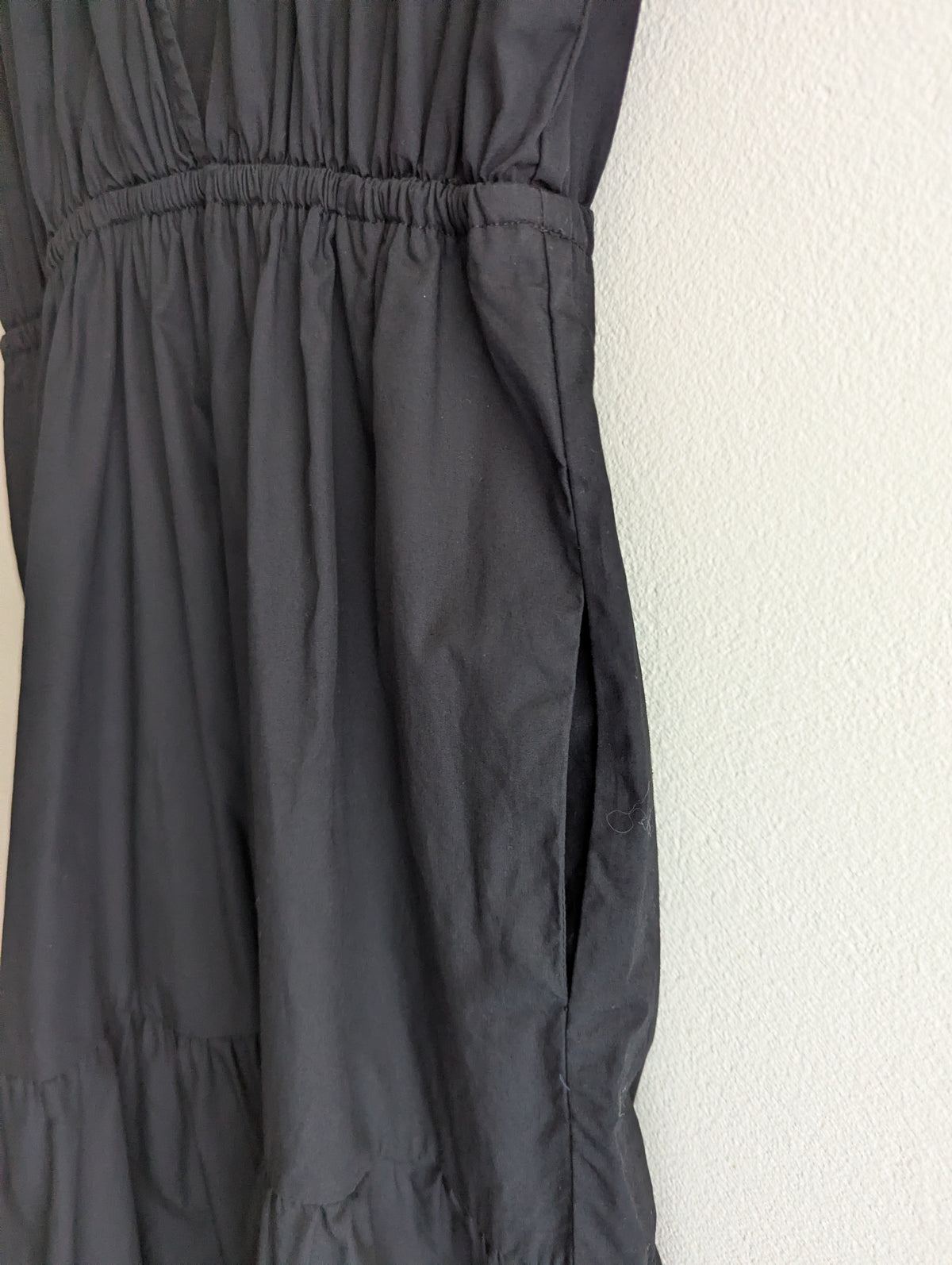 Zara Black Cotton Maxi Dress