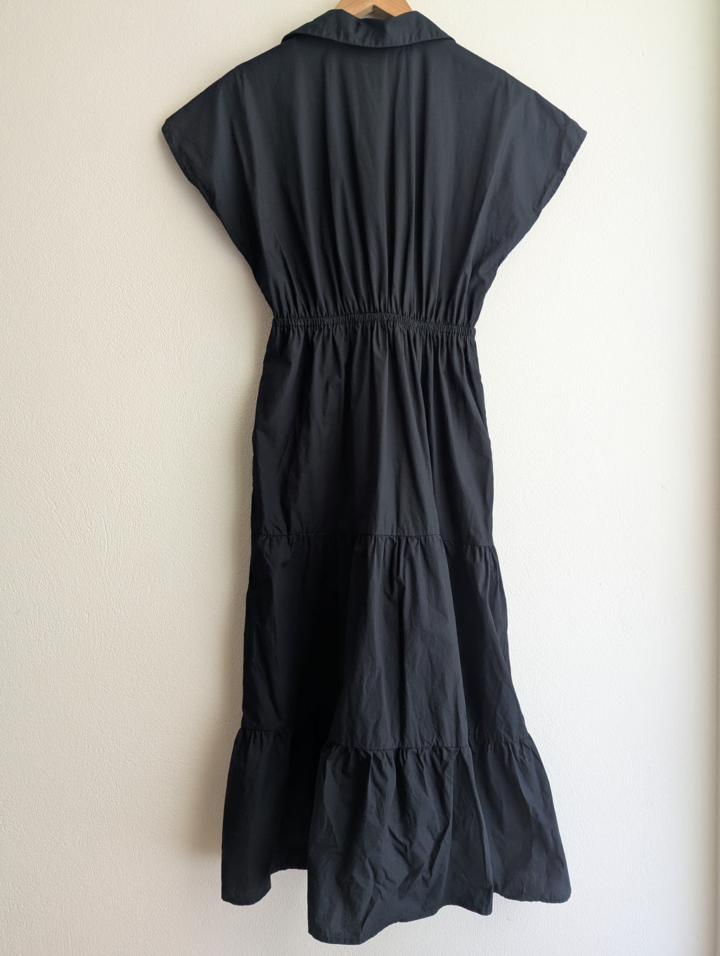 Zara Black Cotton Maxi Dress