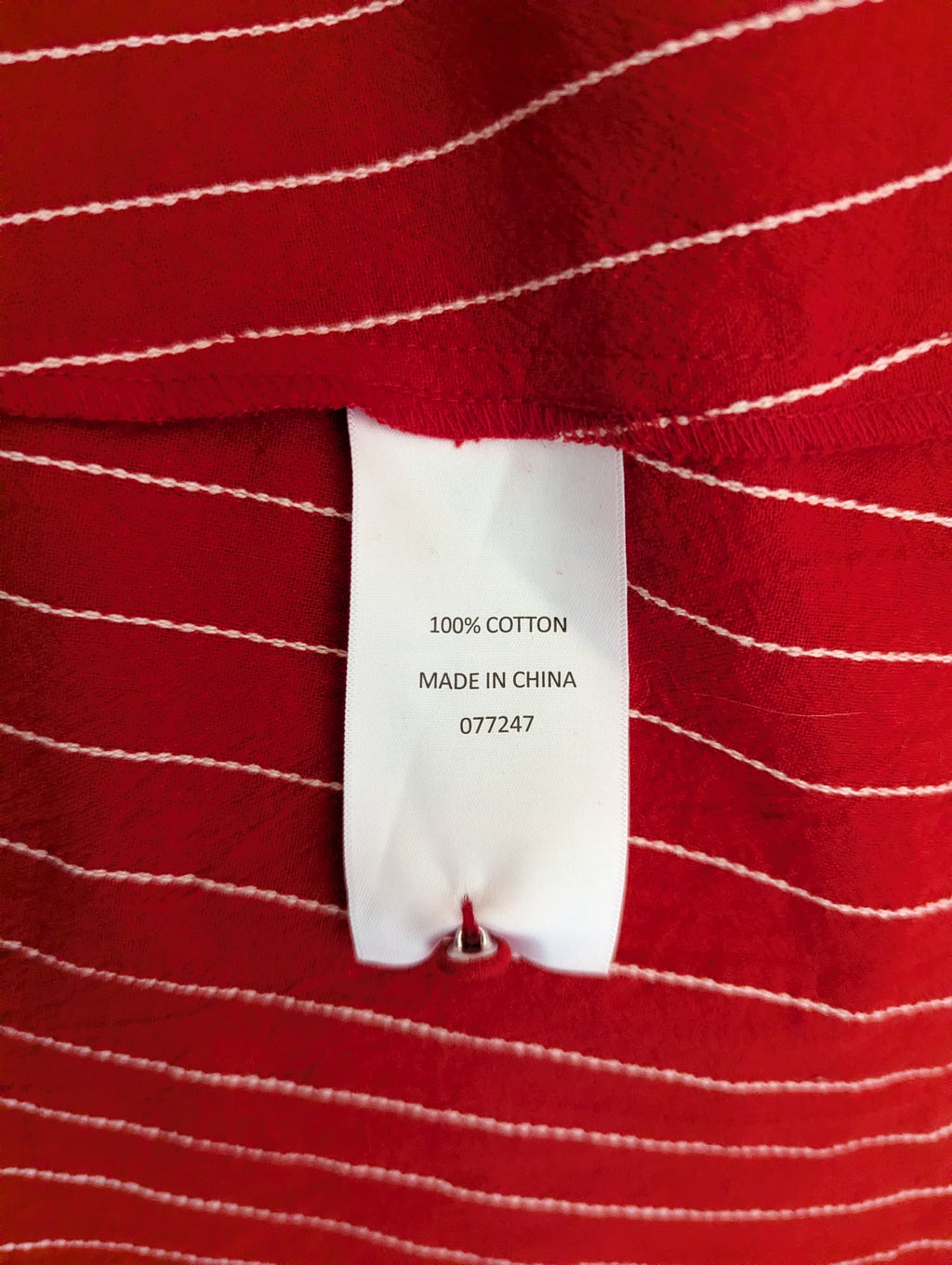 Sportsgirl Red Pinstripe Cotton Maxi Dress