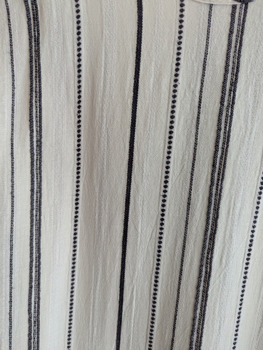 Devotion White & Navy Stripe Maxi Dress