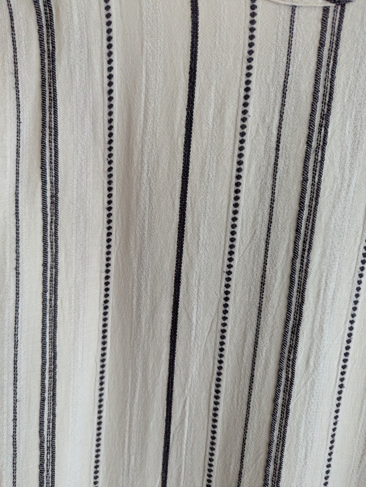 Devotion White & Navy Stripe Maxi Dress