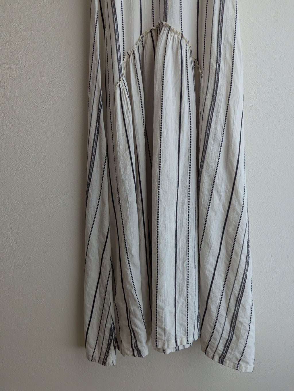 Devotion White & Navy Stripe Maxi Dress