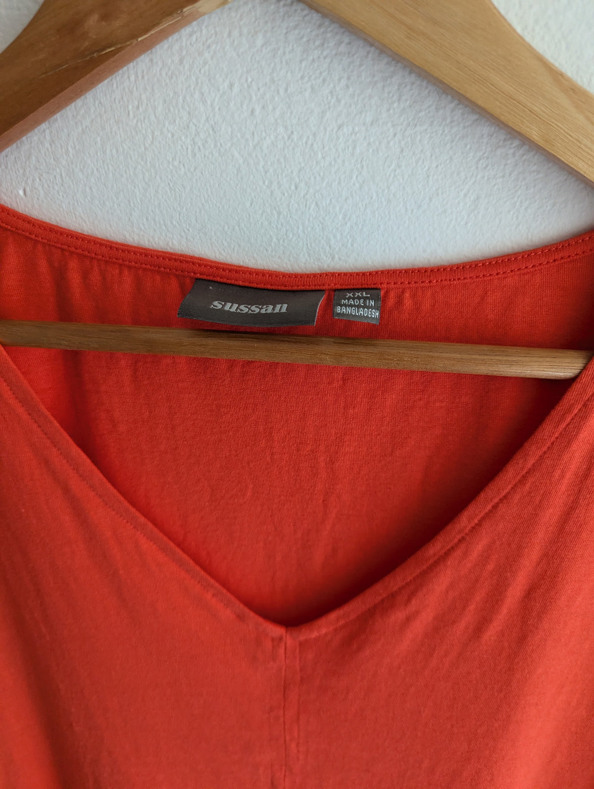 Sussan Orange V Seam Tee