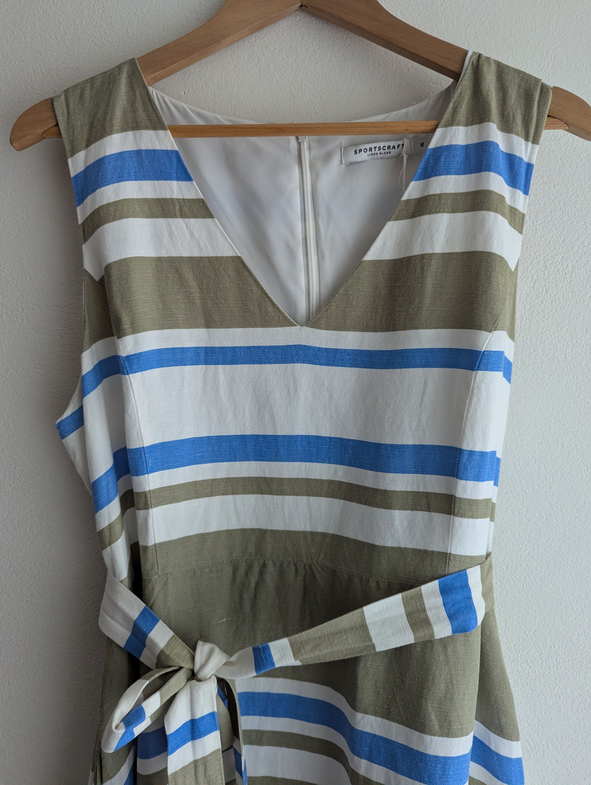 Sportscraft Fit and Flare Stripe Dress