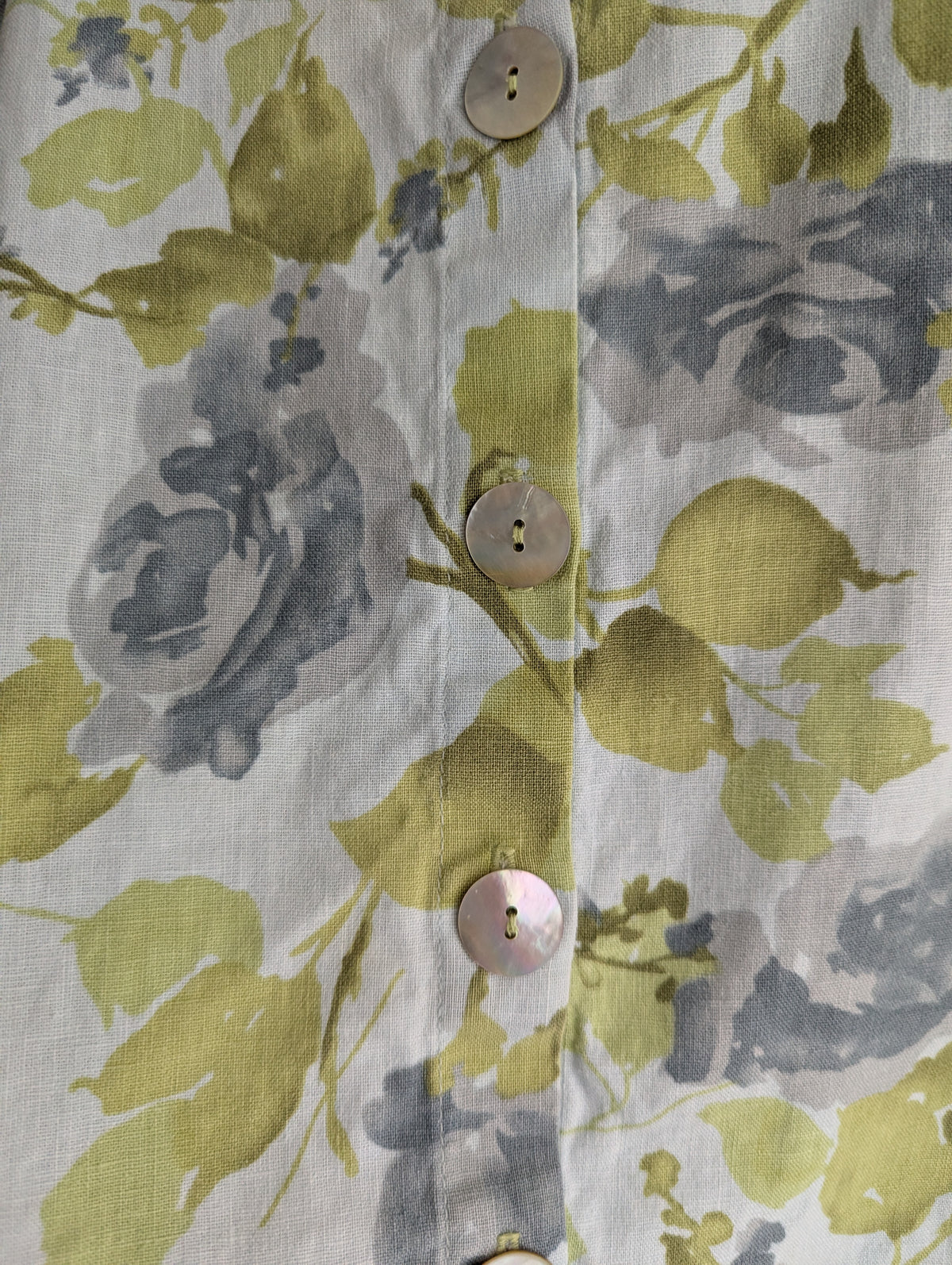 Wendy Mclean Floral Button-up Top
