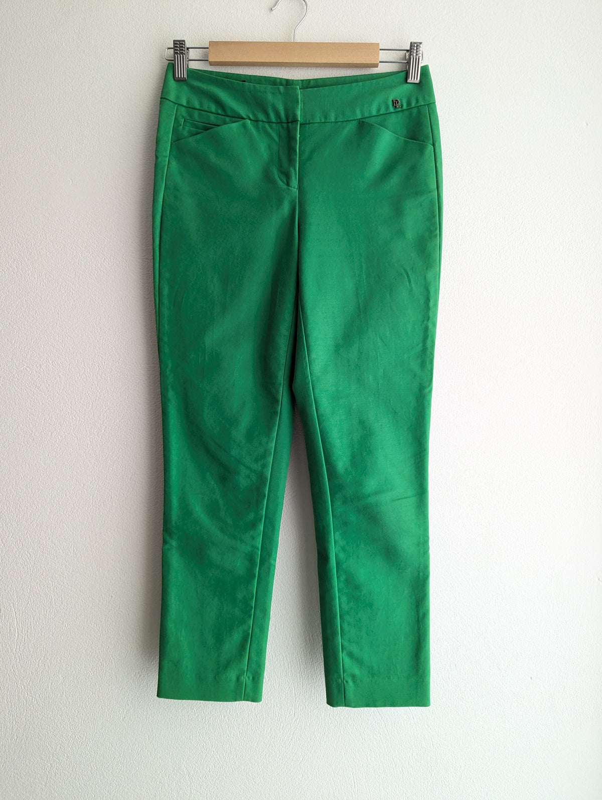 David Lawrence Bright Green Sarah Compact Cotton Pant