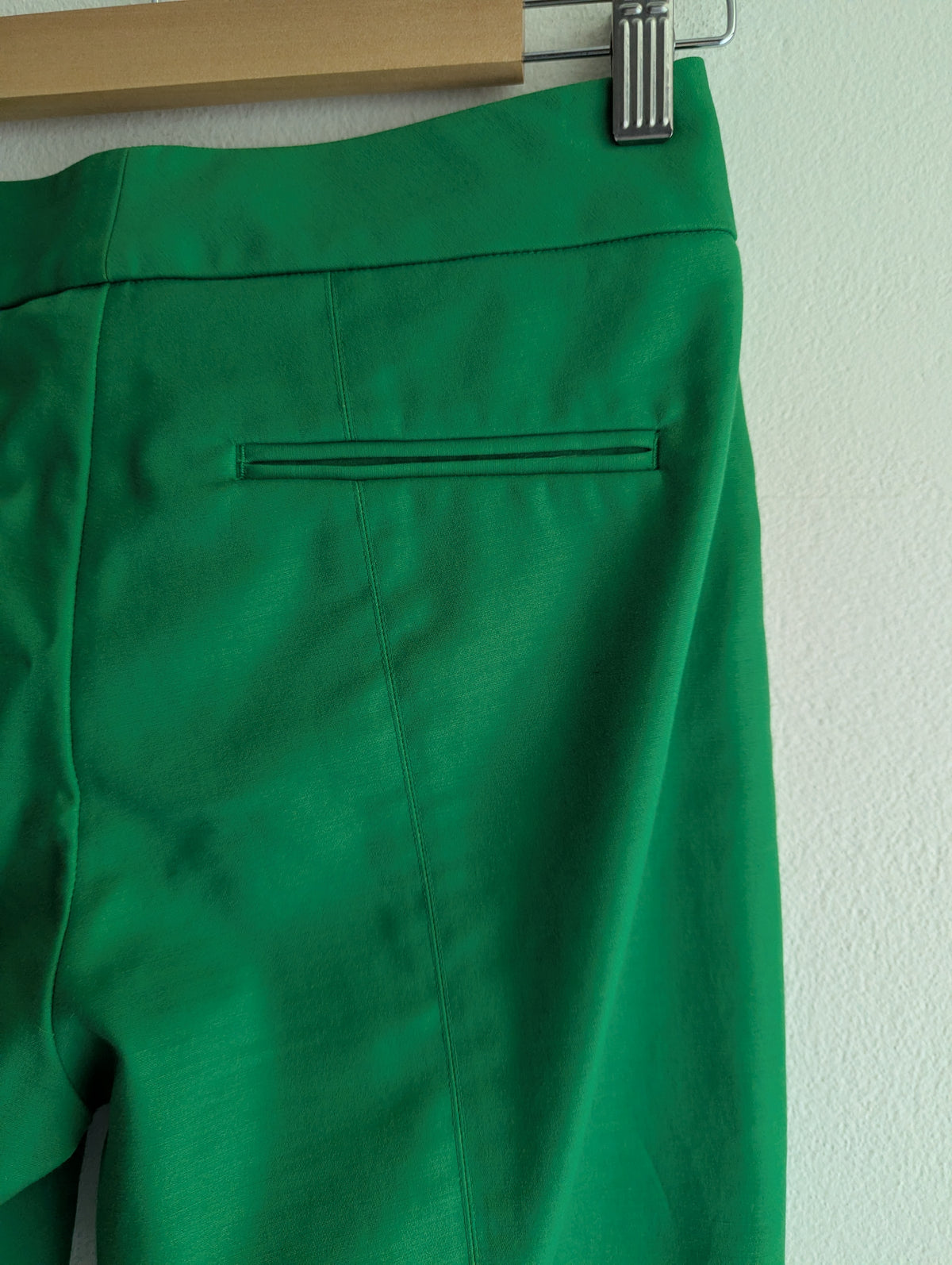 David Lawrence Bright Green Sarah Compact Cotton Pant