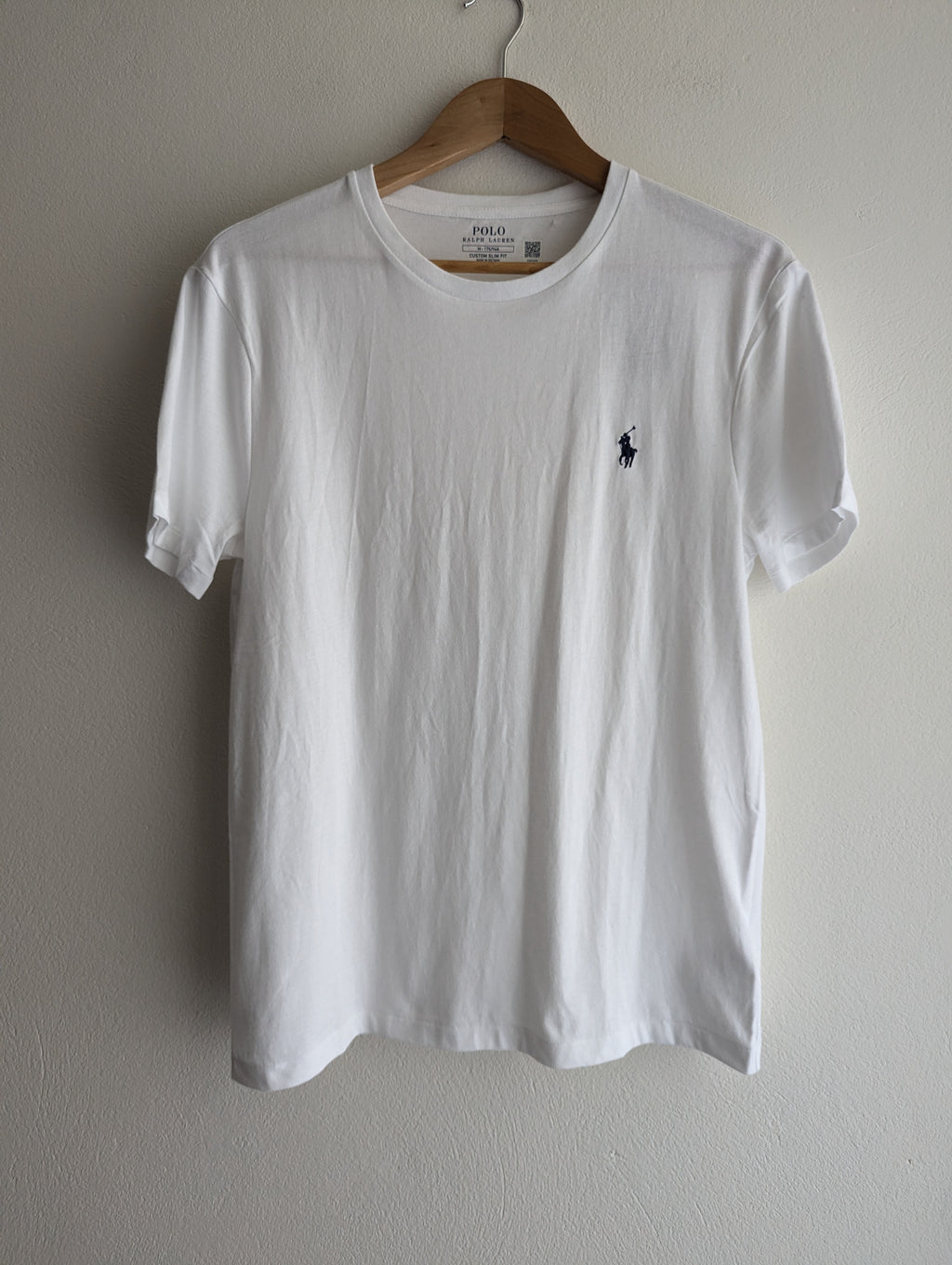 Polo Ralph Lauren White Custom Slim Fit Tee
