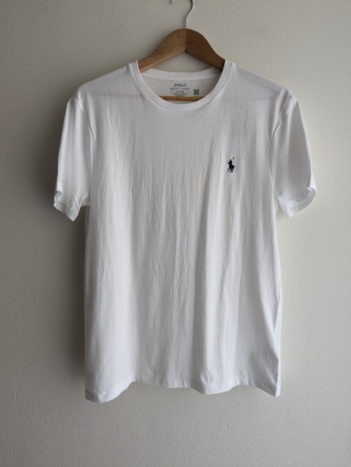 Polo Ralph Lauren White Custom Slim Fit Tee