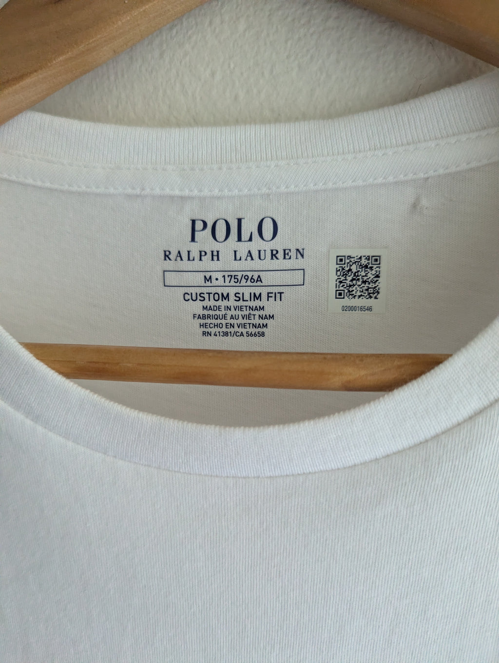Polo Ralph Lauren White Custom Slim Fit Tee