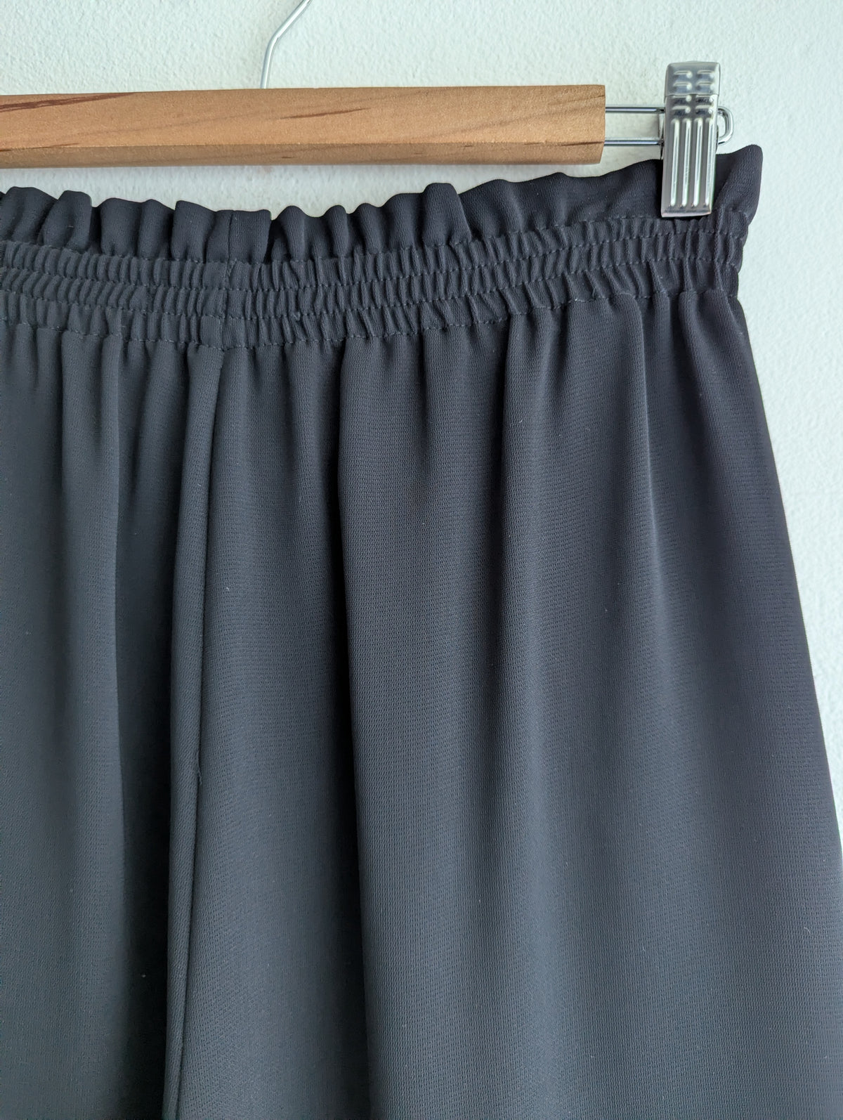 Zara Paper Bag Cropped Wide Leg Pull-on Pant