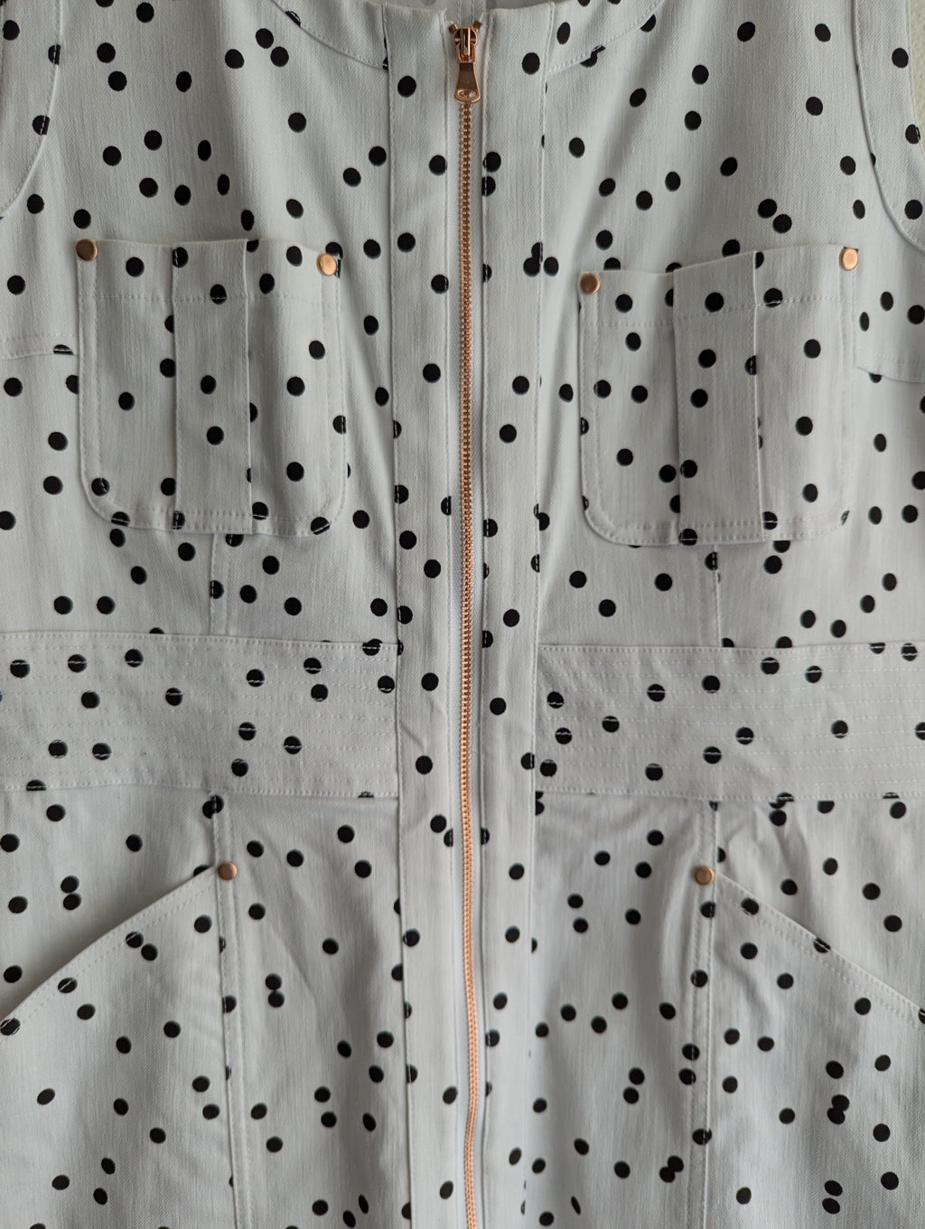 Pingpong Black & White Polka Dot Midi Dress