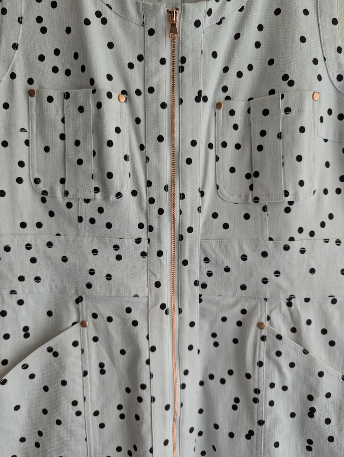 Pingpong Black & White Polka Dot Midi Dress