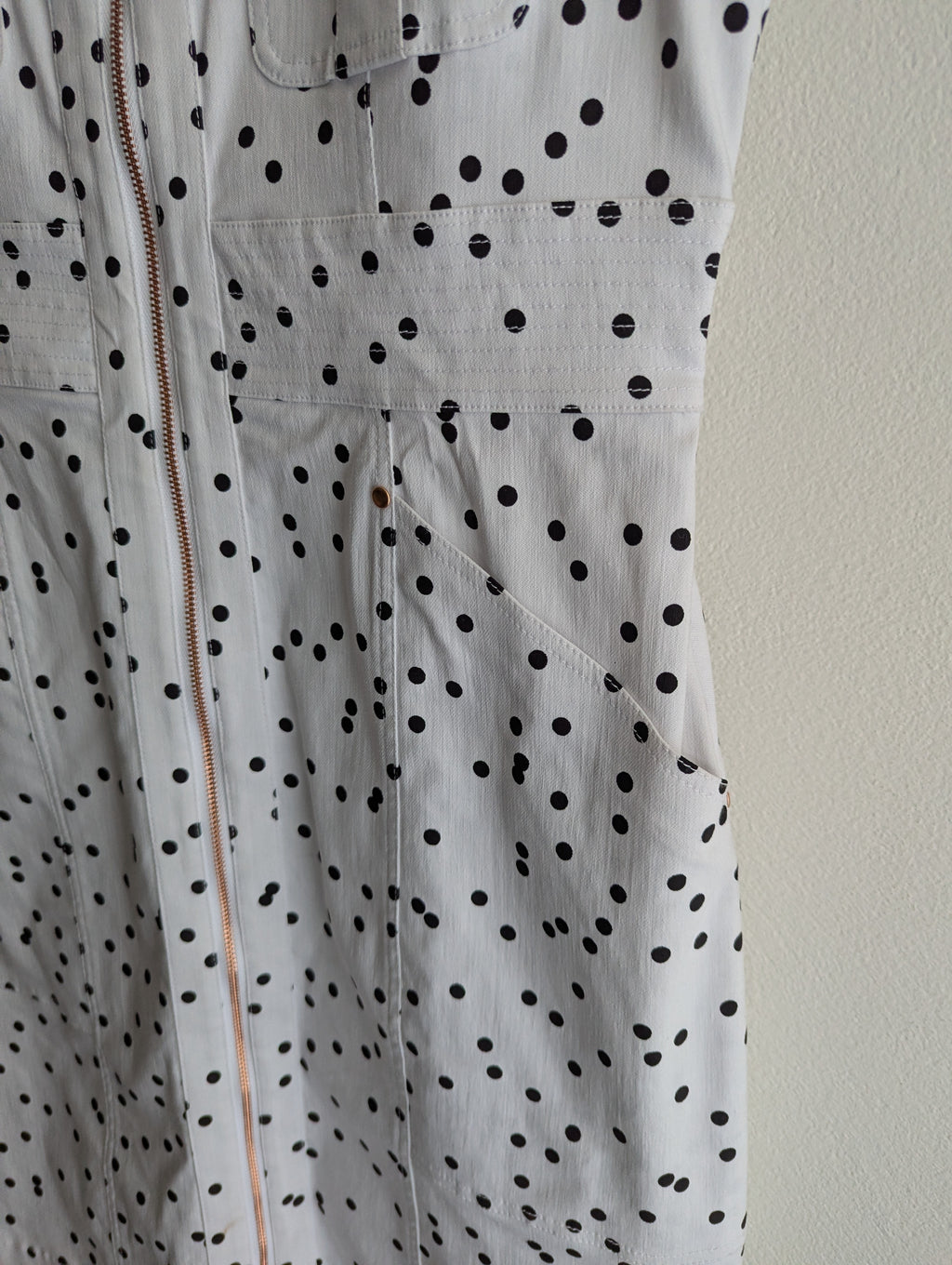 Pingpong Black & White Polka Dot Midi Dress