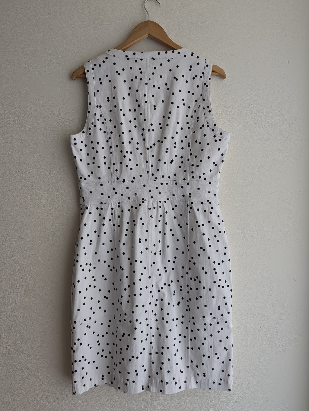 Pingpong Black & White Polka Dot Midi Dress