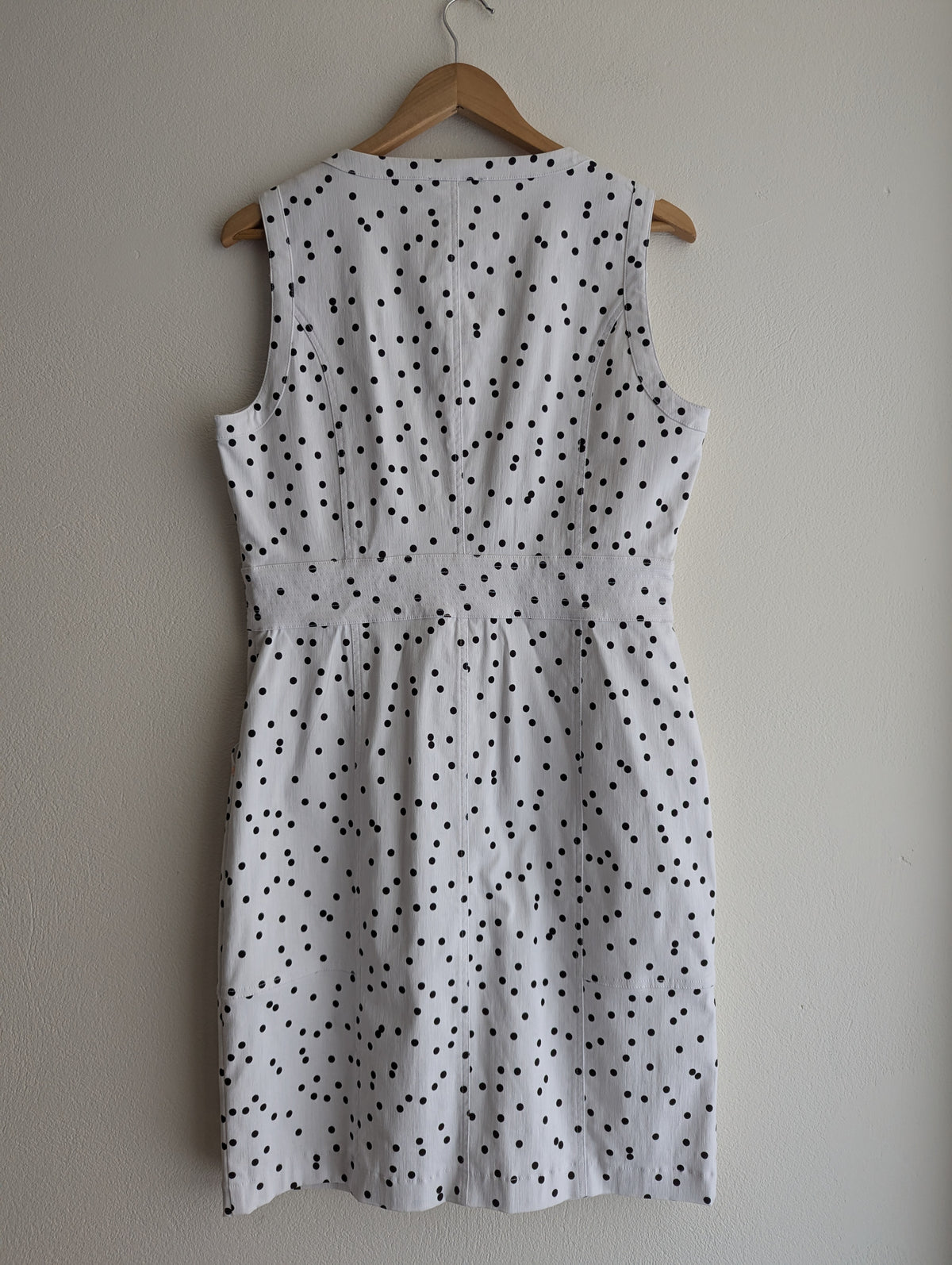 Pingpong Black & White Polka Dot Midi Dress