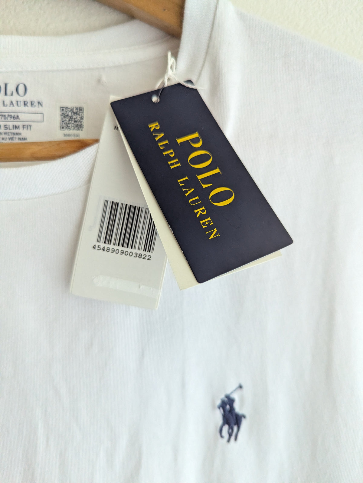 Polo Ralph Lauren White Custom Slim Fit Tee