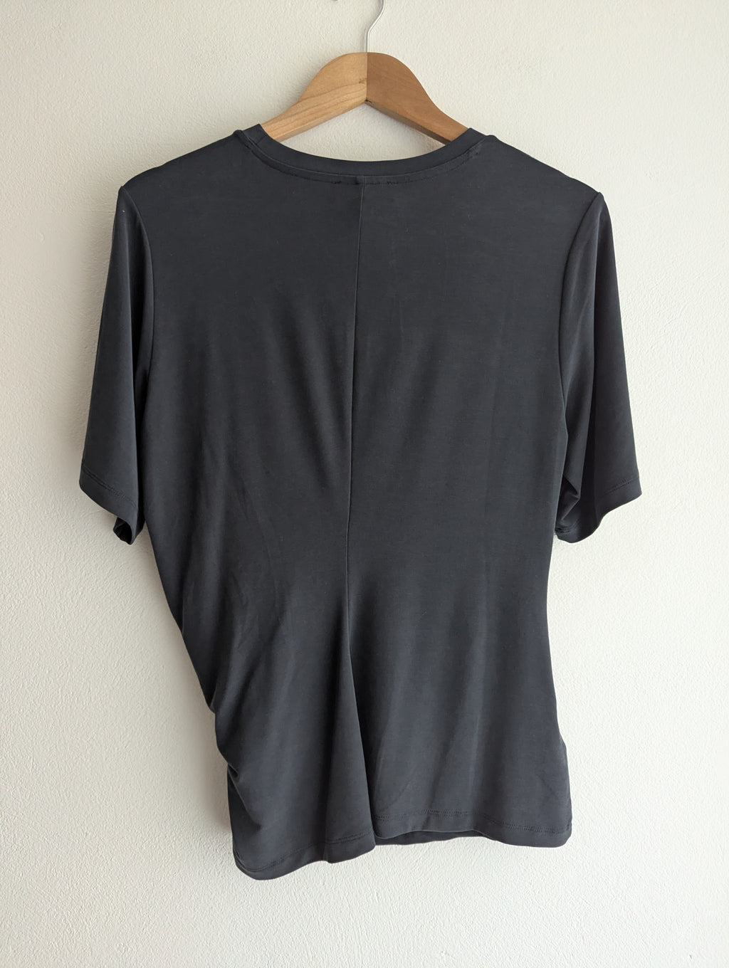 Witchery Charcoal Stretch Ruched Tee