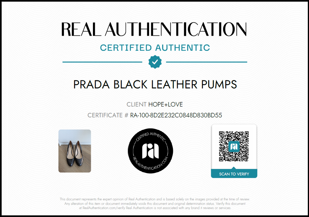 Prada Black Leather Pumps