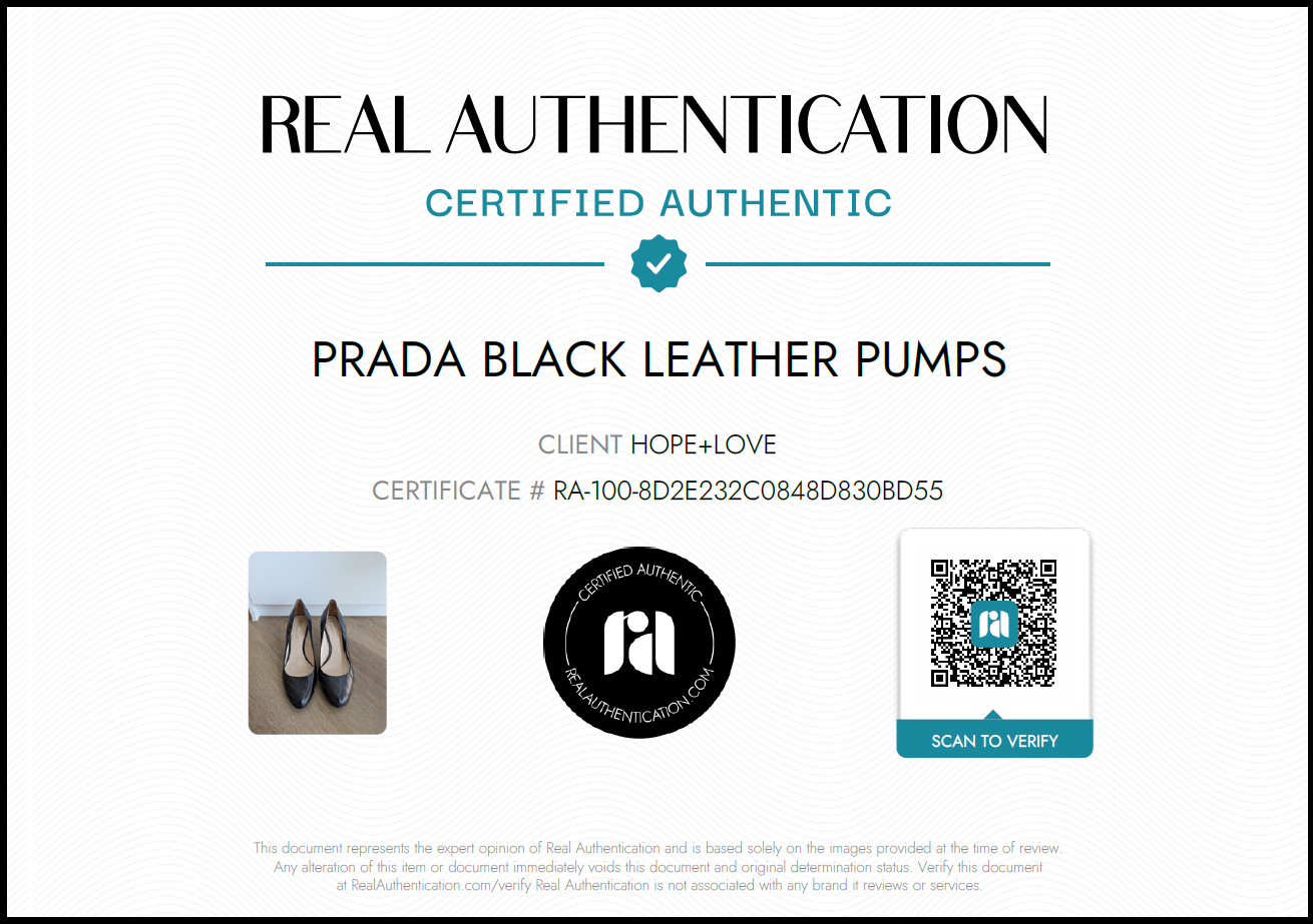 Prada Black Leather Pumps