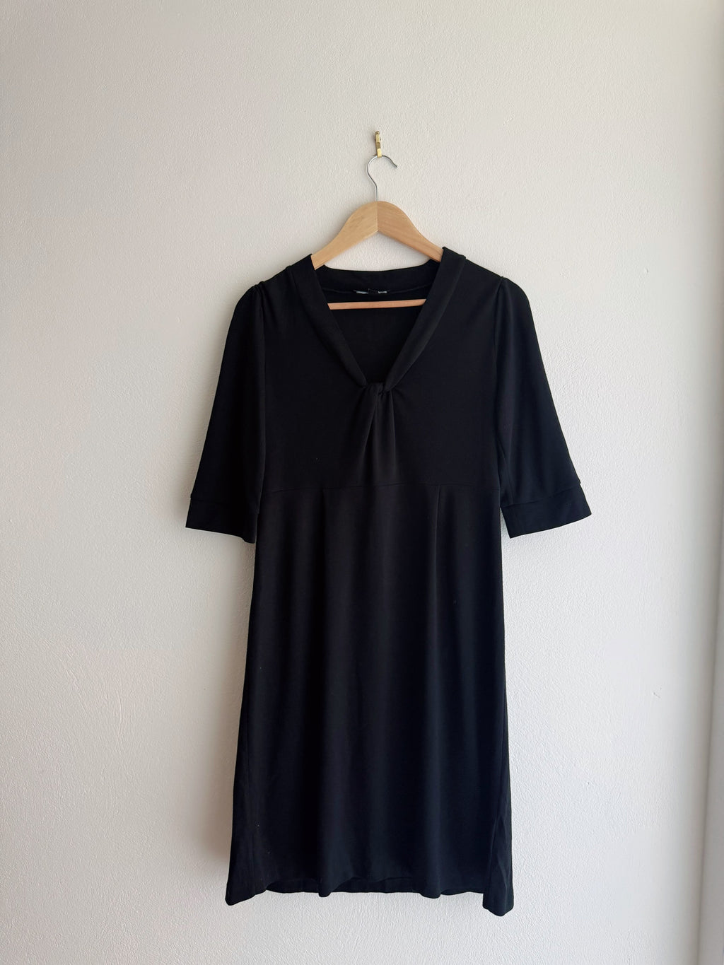 Saba Black Soft Jersey Knit Dress