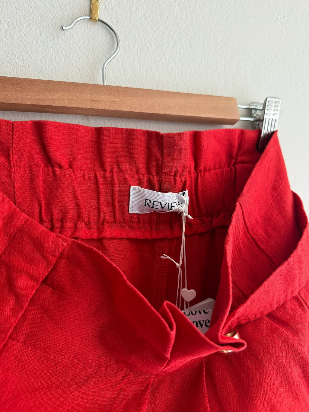 Review Tailored Linen-Blend Shorts