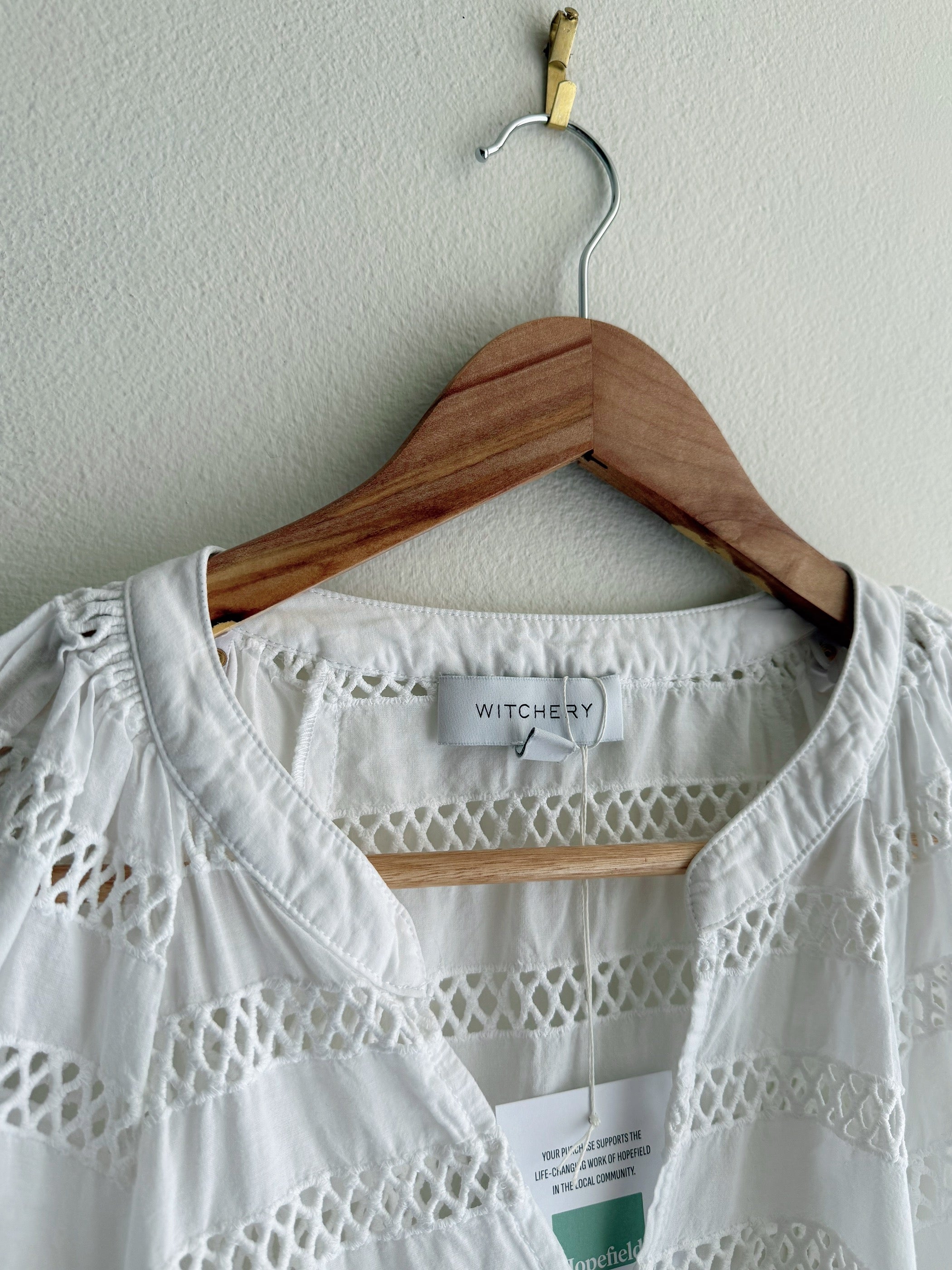 Witchery Lattice Stripe Top