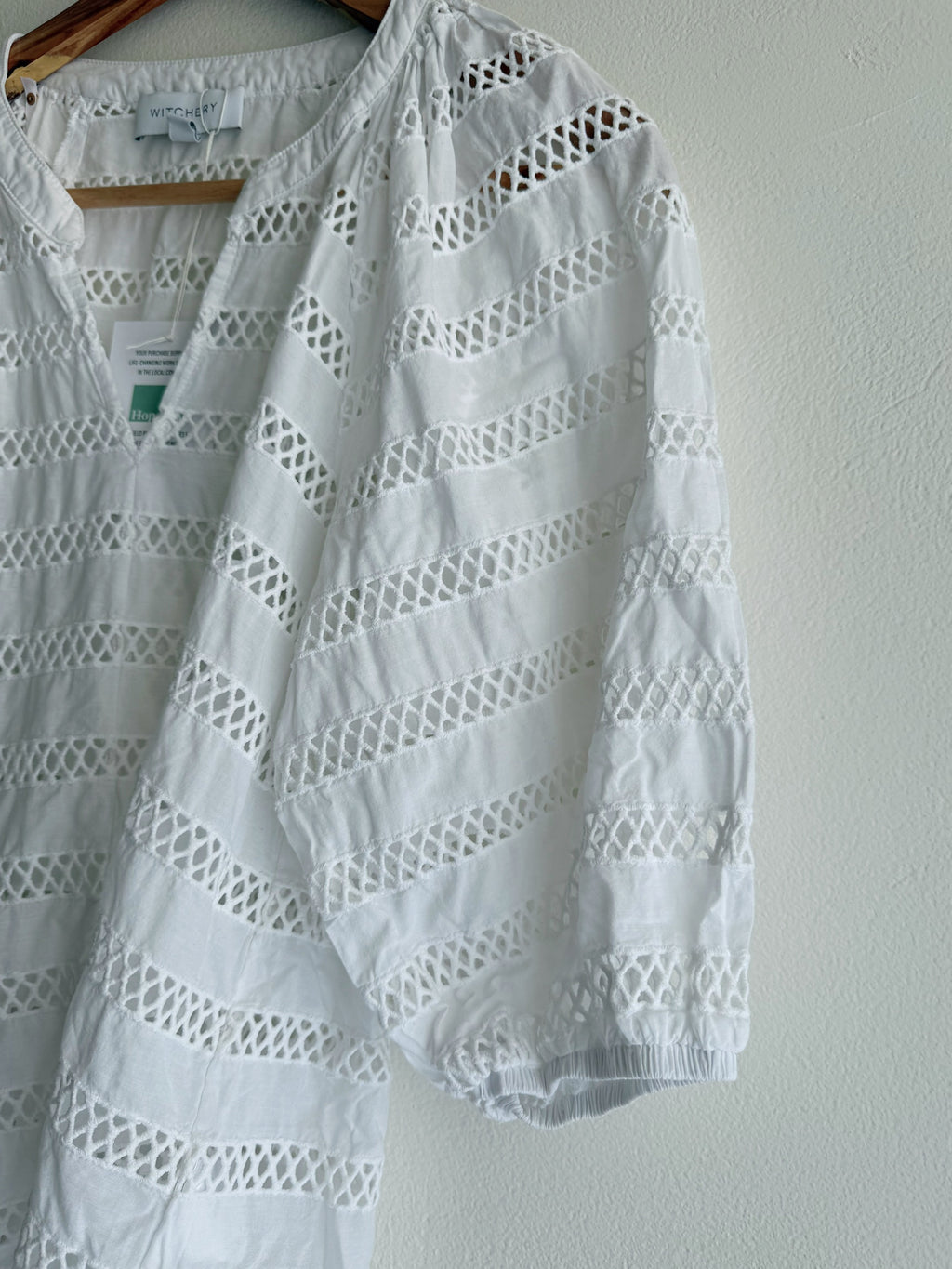 Witchery Lattice Stripe Top