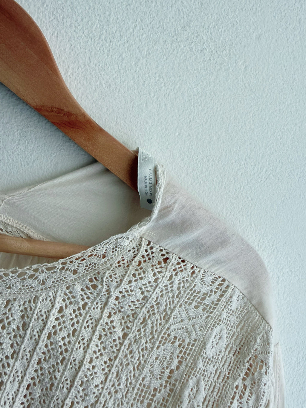 Zara Bobbin Lace Cotton Blouse