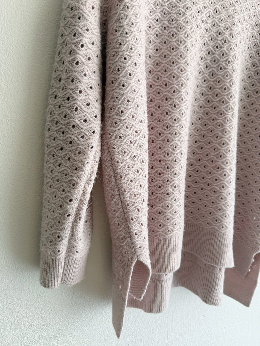 Sussan Eyelet Knit Dusty Pink Jumper