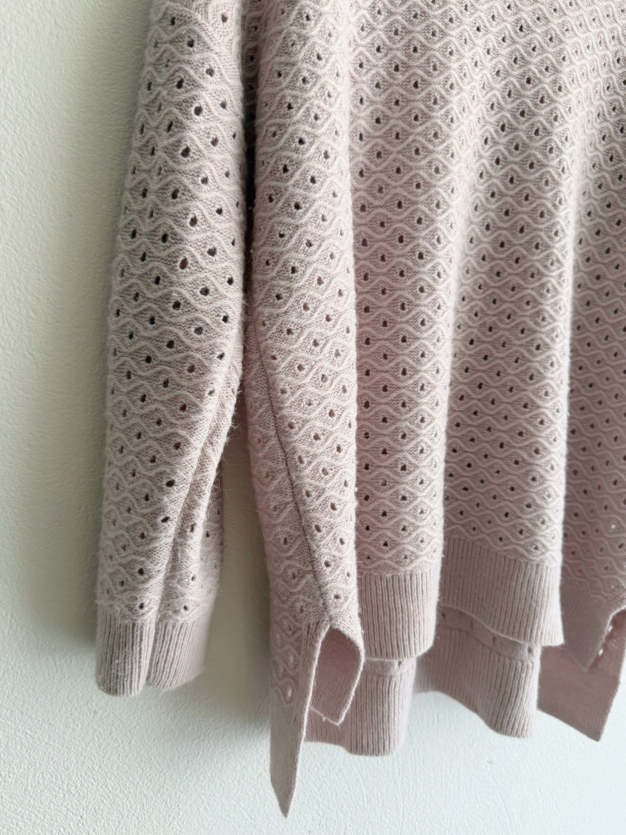 Sussan Eyelet Knit Dusty Pink Jumper