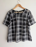 Veronika Maine Sheer Check Top