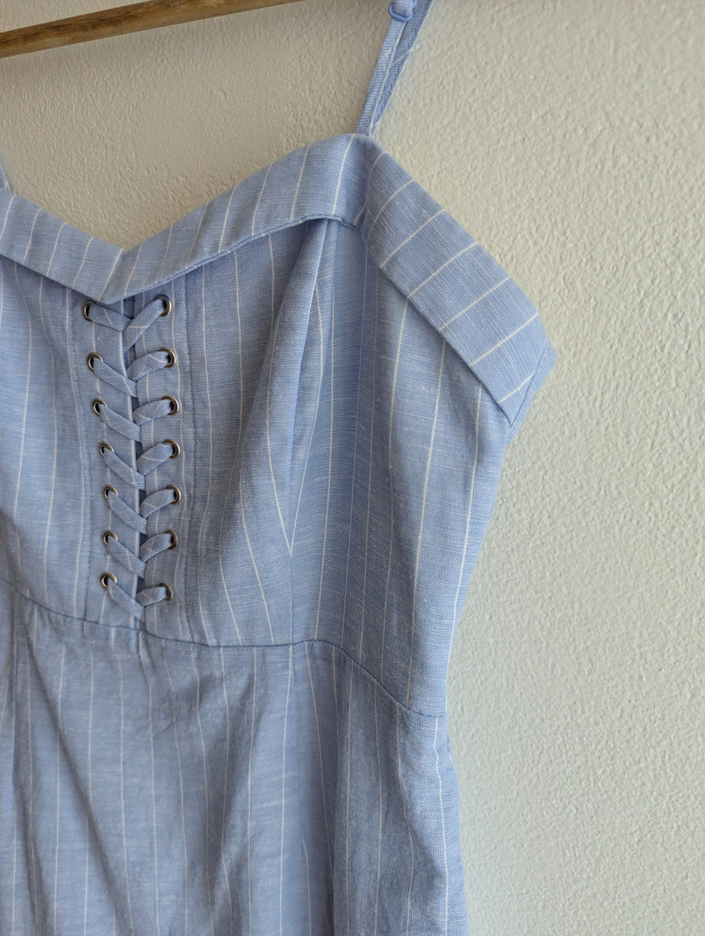 Bardot Blue & White Stripe Mini Dress