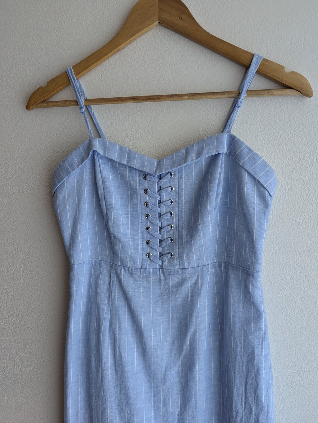 Bardot Blue & White Stripe Mini Dress