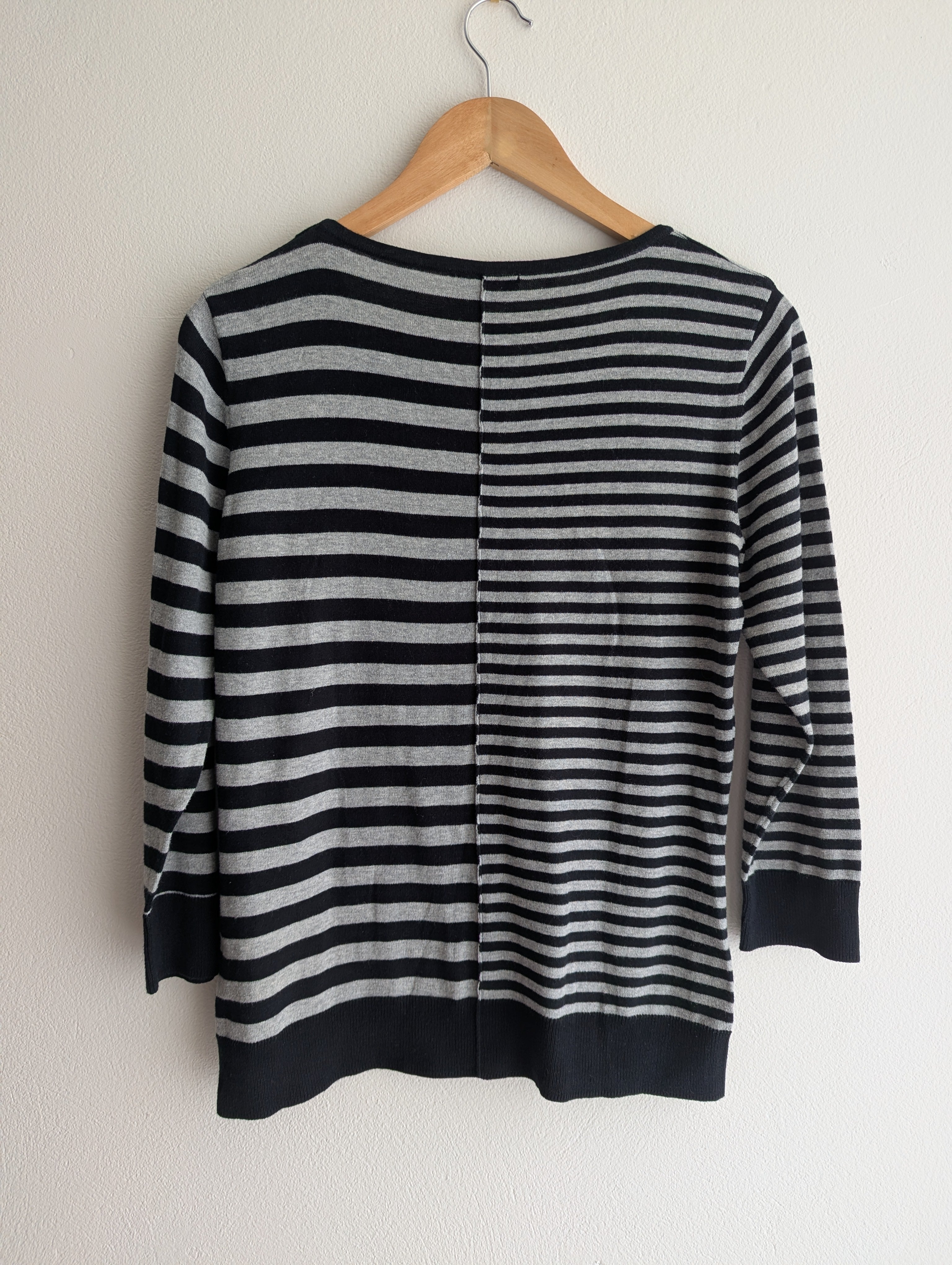 Veronika Maine Cotton Stripe Knit Top