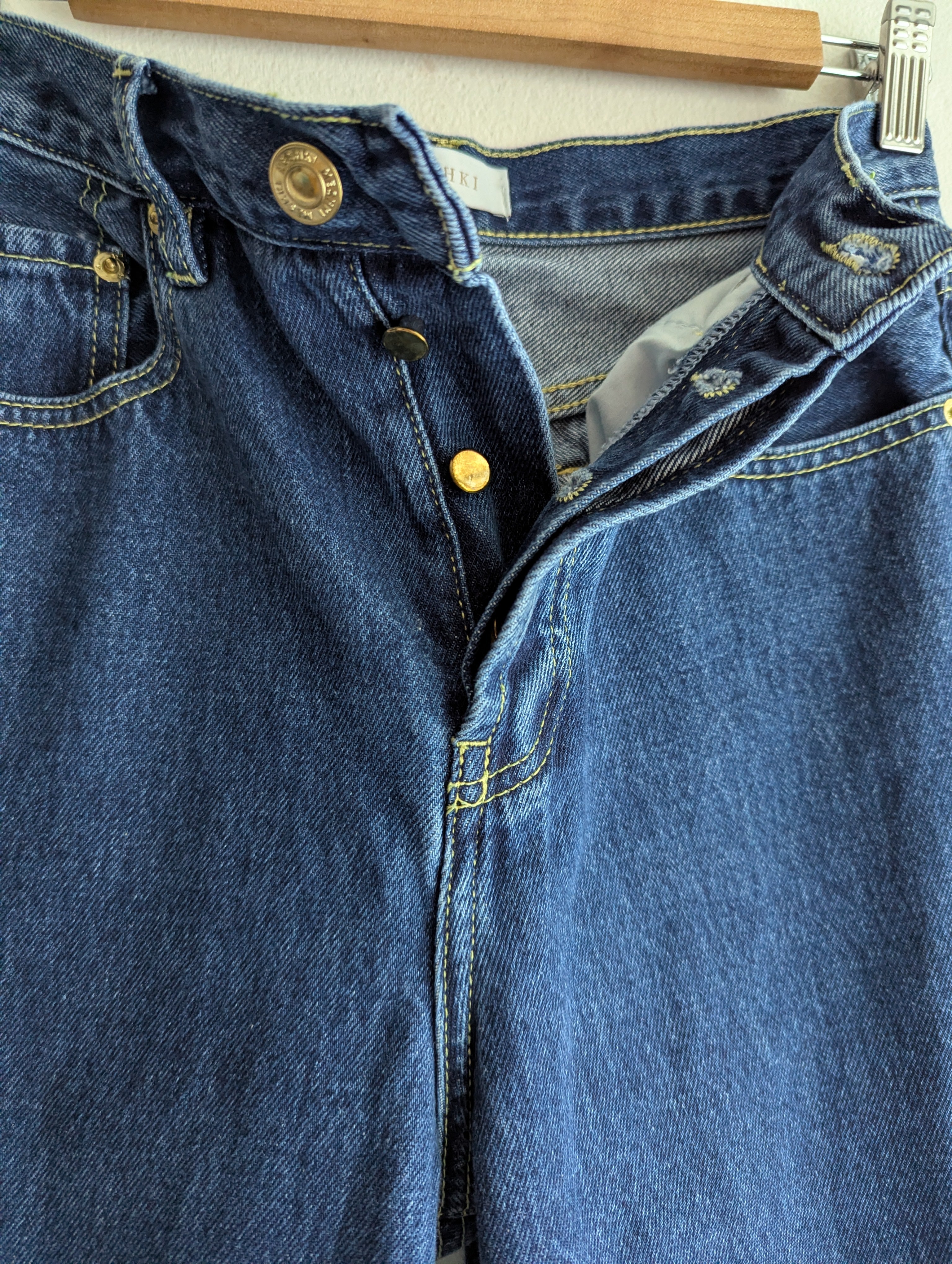 Meshki High Waisted Straight Leg Jeans