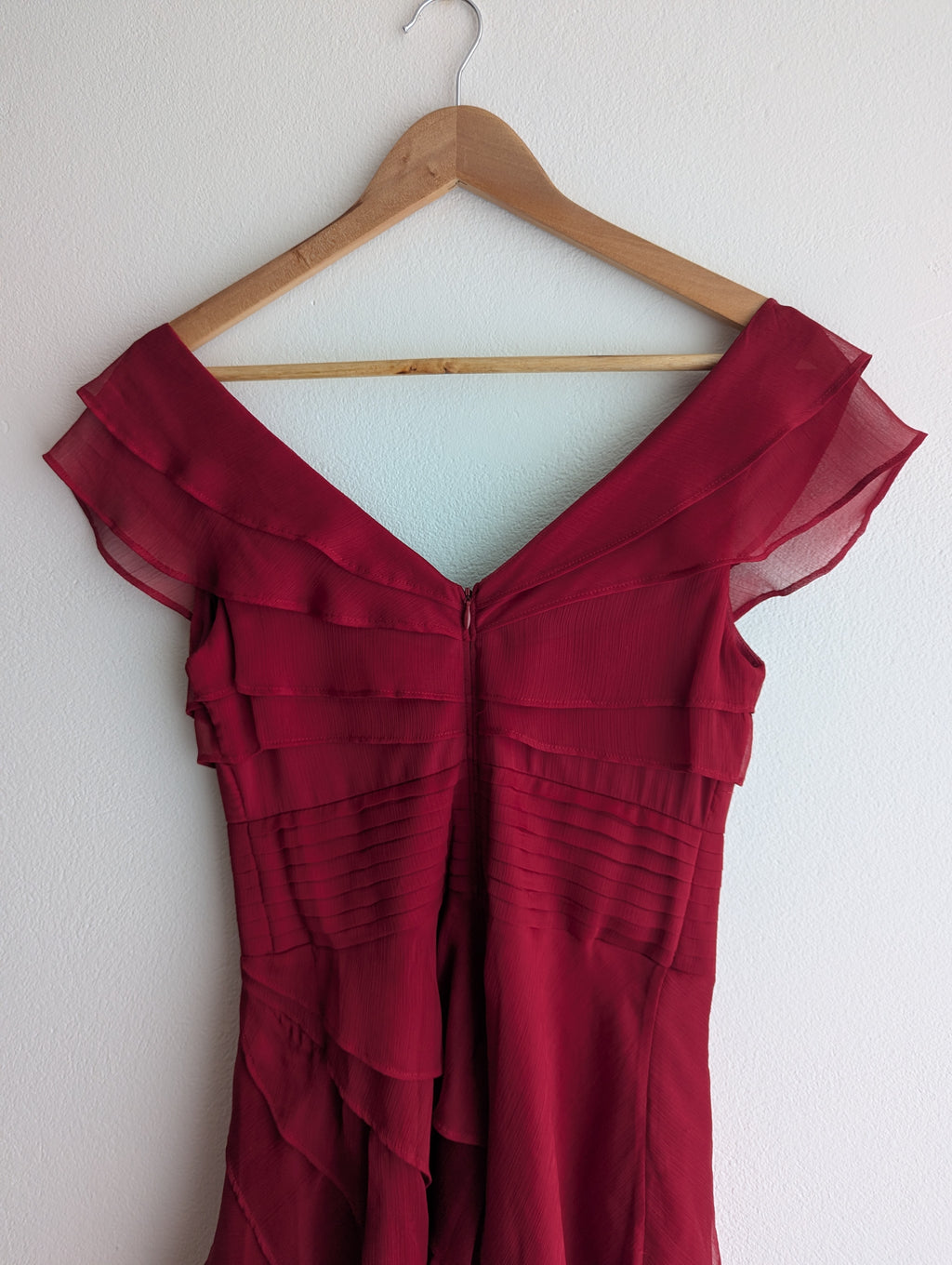 Leona Edmiston Red Ruffle Dress