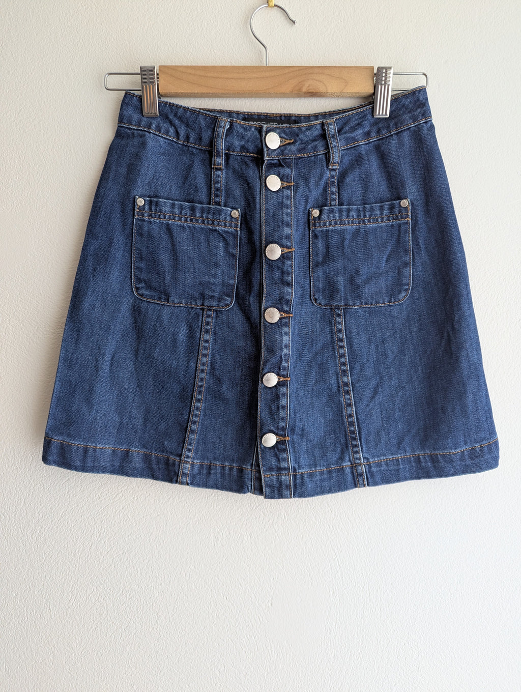 Forever New Button-Down Denim Skirt