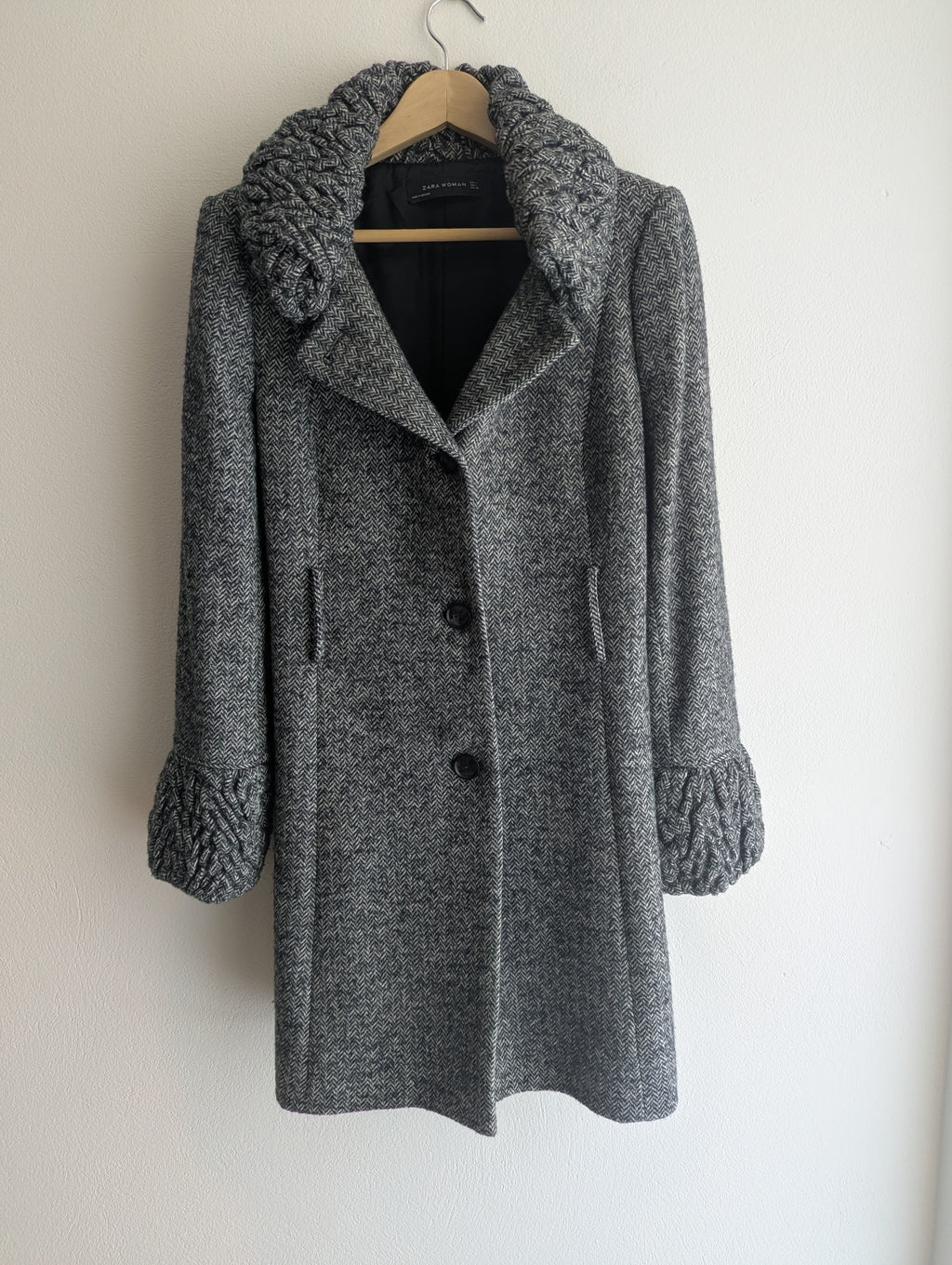 Zara Grey Wool Coat