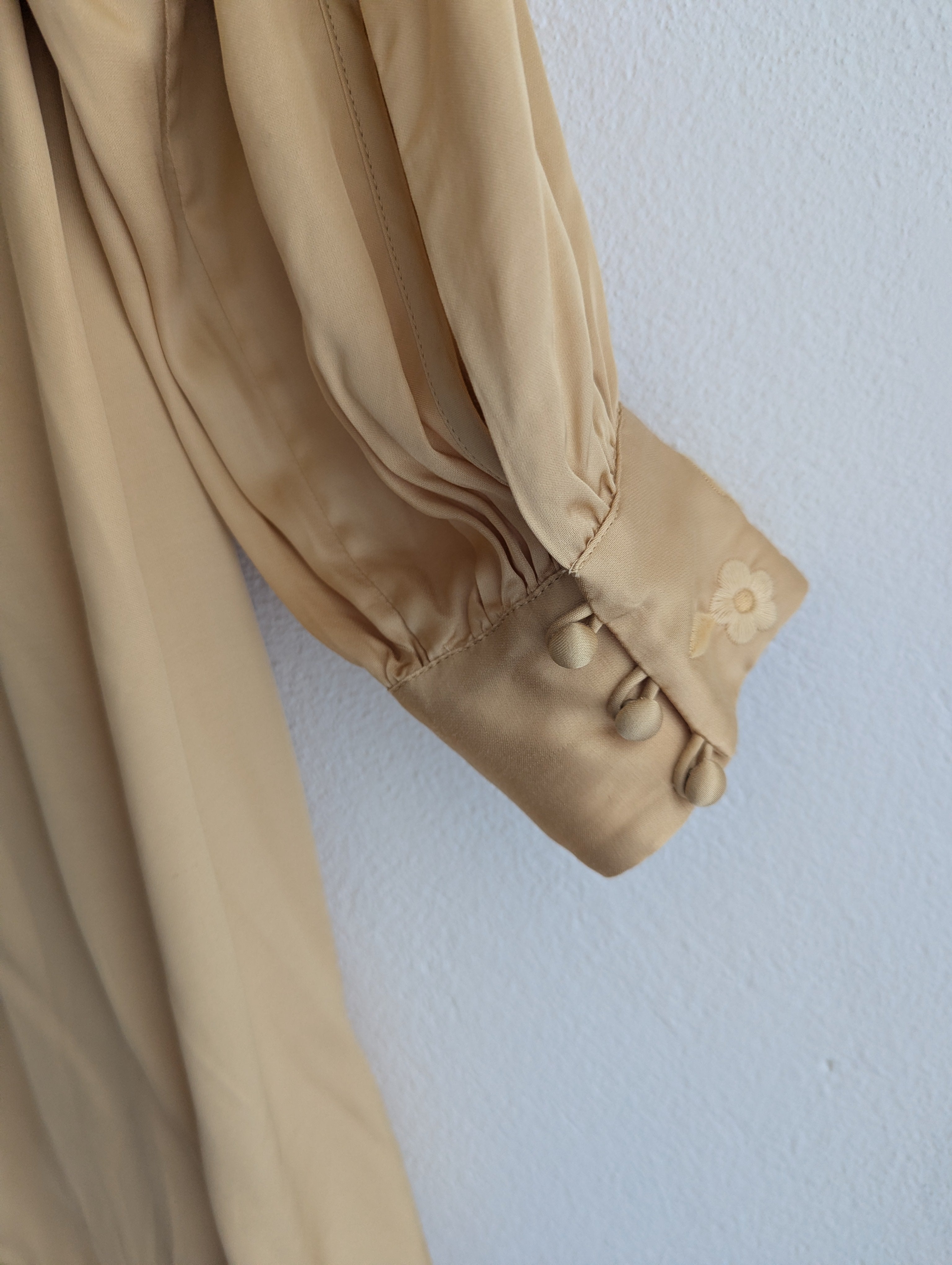 Tigerlily Long-Sleeve Satin Dress